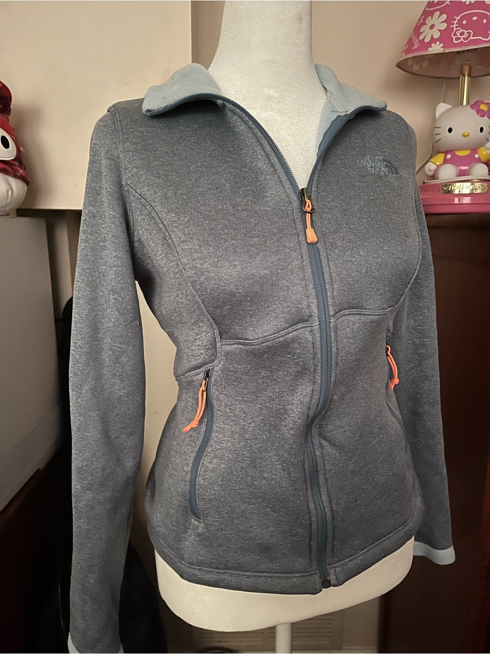 The North Face Women's Gray Full-Zip Fleece Jacket